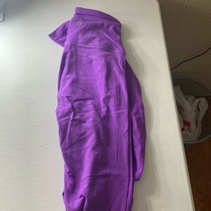 Purple Lululemon flare leggings